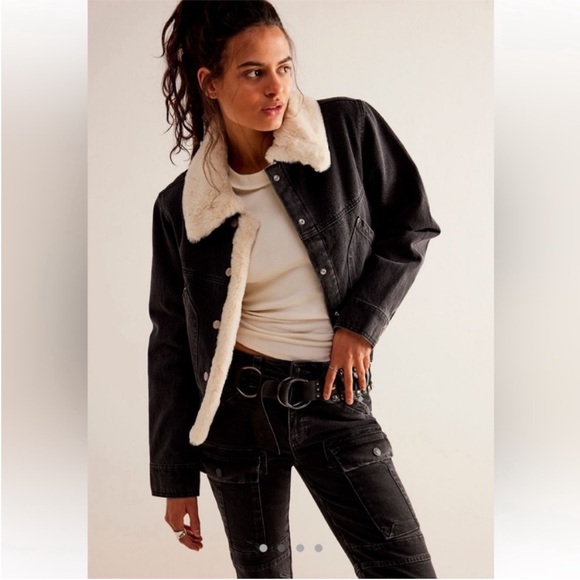 Free people Tia cozy denim jacket - Picture 3 of 12